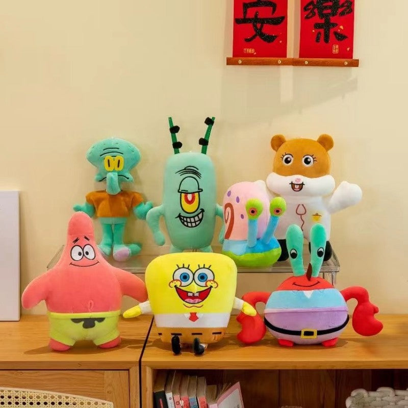 SpongeBob Plush Toy Patrick Star Mr. Krabs Plush Doll 8-inch Claw Machine Toy