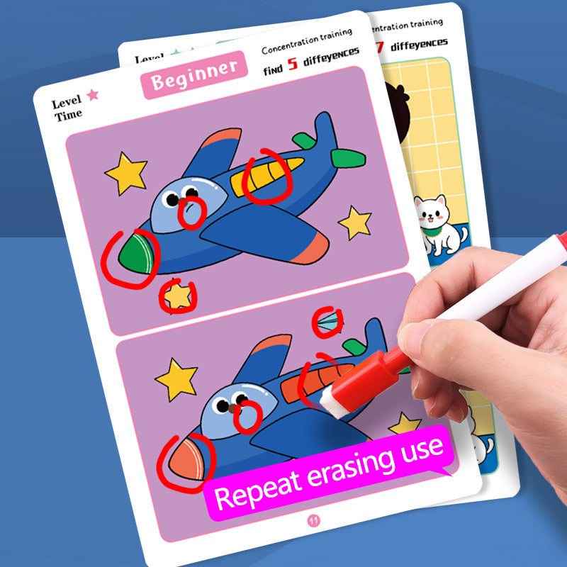 Focus Training Spot the Difference Card Game Educational Toy for Early Childhood Development