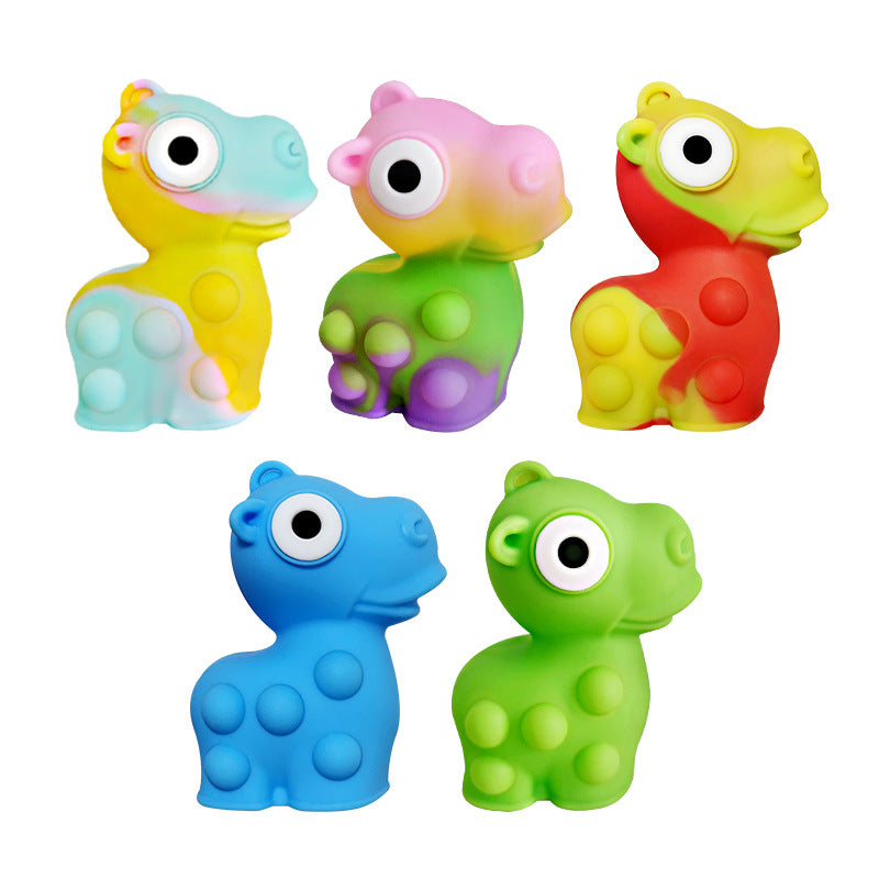 Bubble 3D Three-Dimensional Pinch Music Decompression Pop It Hippo Educational Children's Toy Rodent Pioneer