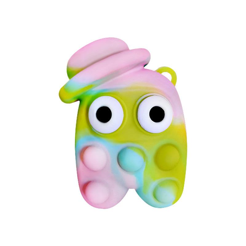 Children's Gift Decompression Artifact Eye Ball 3D Astronaut Three-Dimensional Rat Eradication Pioneer Toy