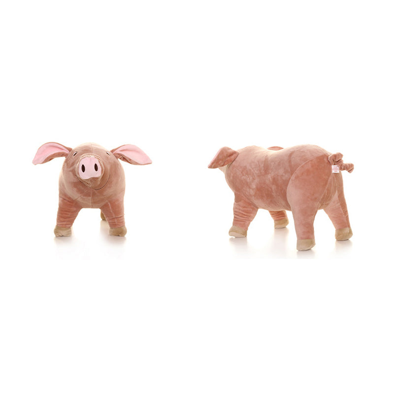 Cute Realistic Pig Plush Toy Pig Doll Stuffed Animal Sleeping Comfort Doll