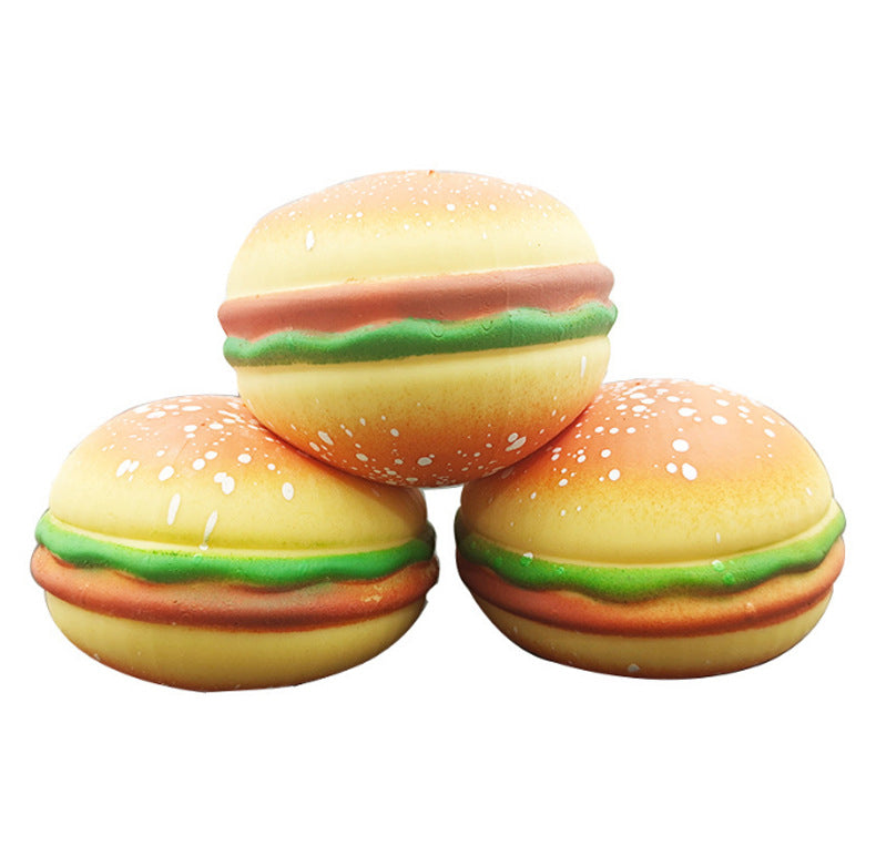 Creative Decompression Burger To Vent Tofu Ball Food Bread Slow Rebound Decompression Pinch Music Toy