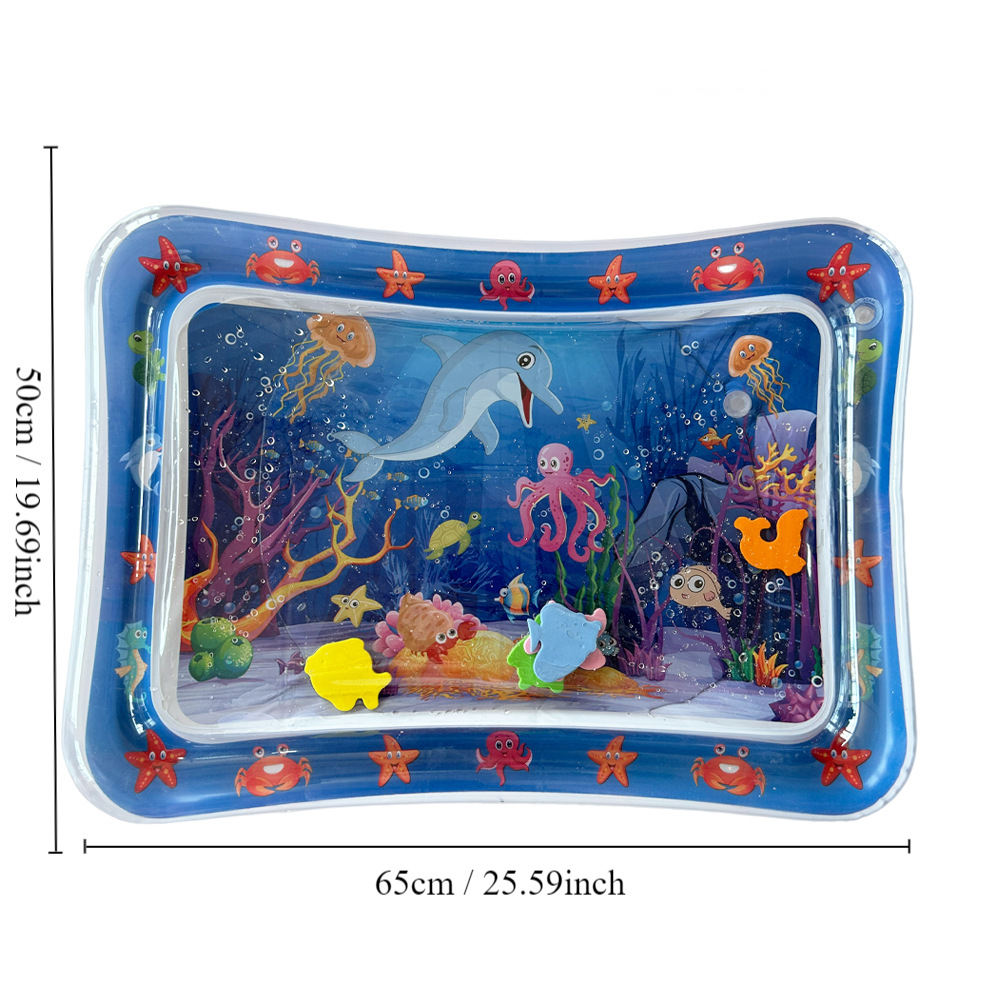 Crawling water mat baby inflatable water mat summer ocean water filling ice mat octopus water mat baby toy