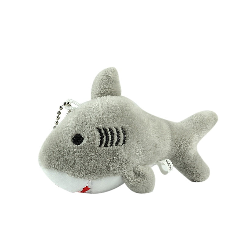 Shark and Whale Simulation Plush Toy Keychain Pendant Marine Life Doll Doll