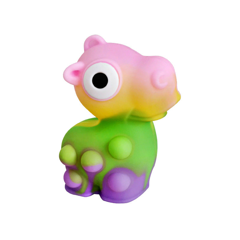 Bubble 3D Three-Dimensional Pinch Music Decompression Pop It Hippo Educational Children's Toy Rodent Pioneer