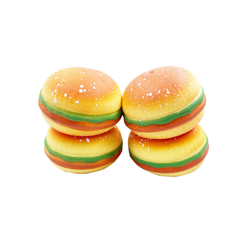 Creative Decompression Burger To Vent Tofu Ball Food Bread Slow Rebound Decompression Pinch Music Toy