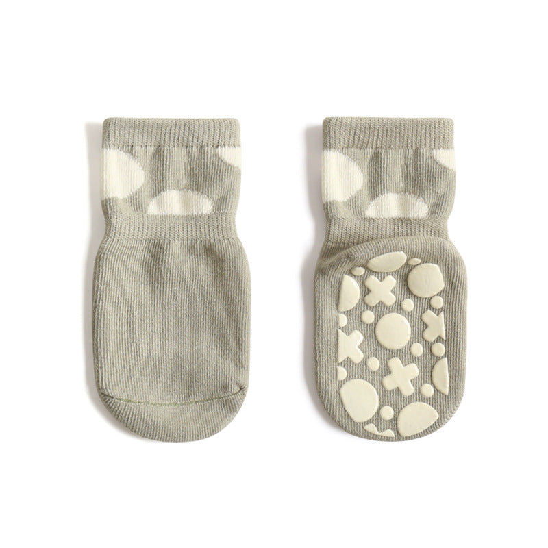 New Baby Floor Socks Combed Cotton Summer Boys And Girls Early Education Cool Toddler Non-Slip Mid-Tube Socks
