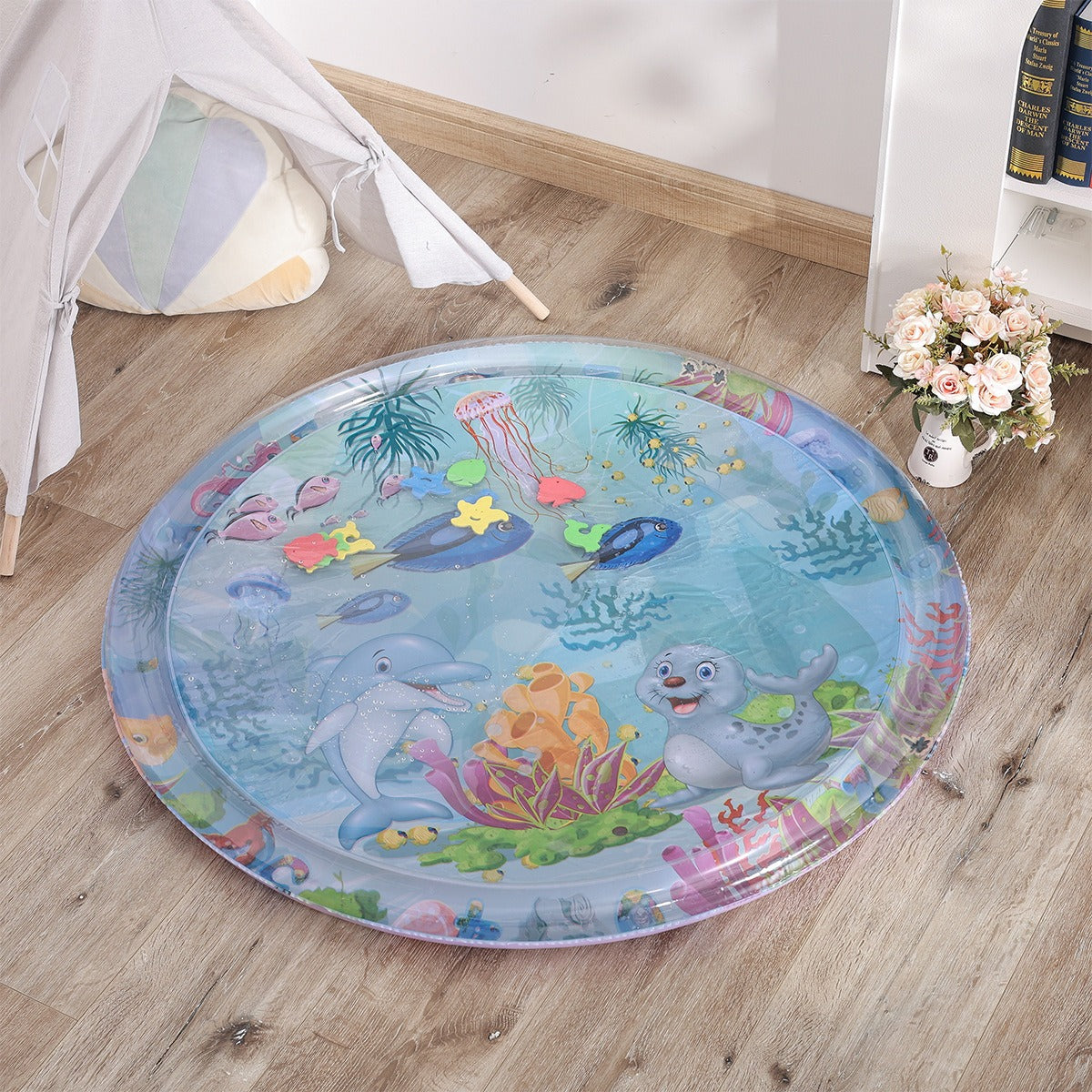 Crawling water mat baby inflatable water mat summer ocean water filling ice mat octopus water mat baby toy