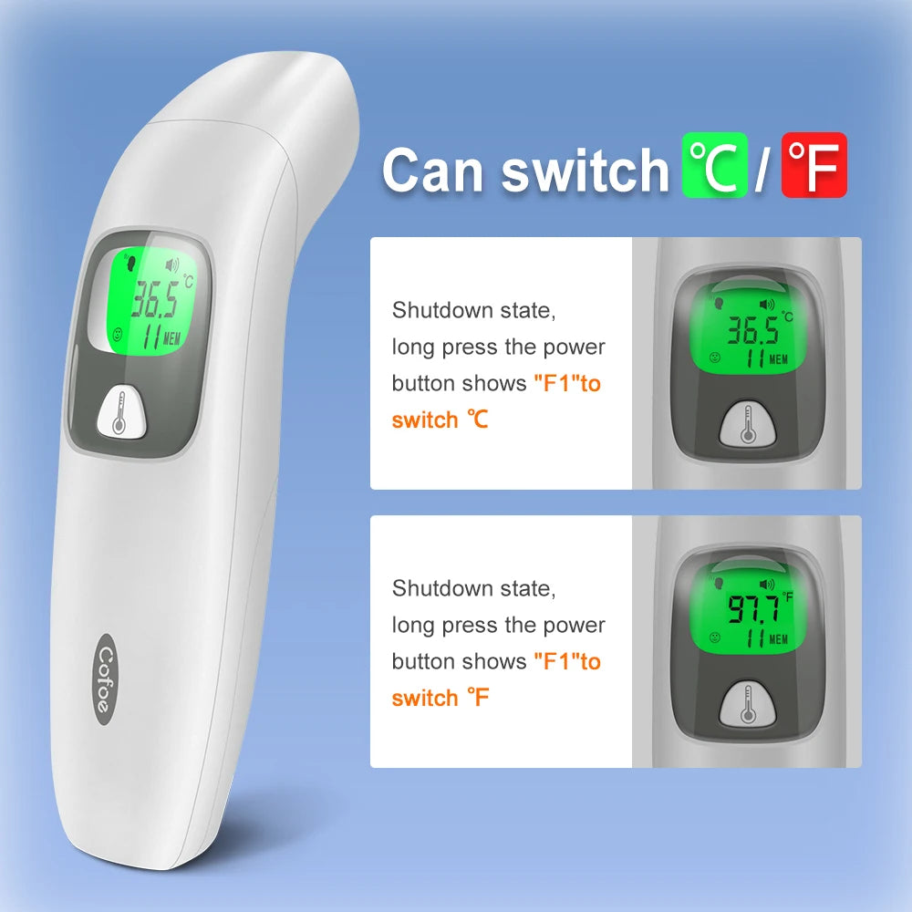 2 in 1 Digital Forehead & Ear Thermometer