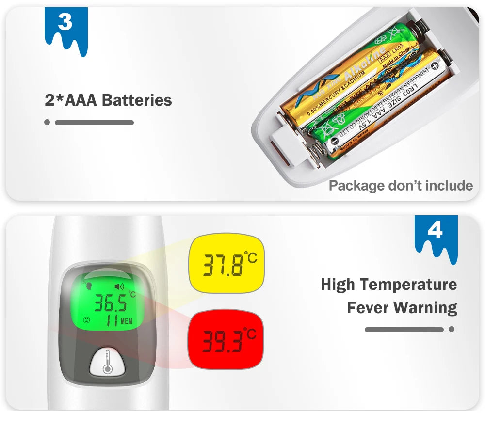 2 in 1 Digital Forehead & Ear Thermometer