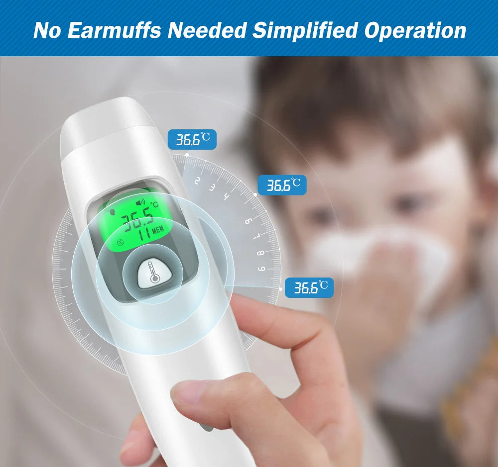 2 in 1 Digital Forehead & Ear Thermometer