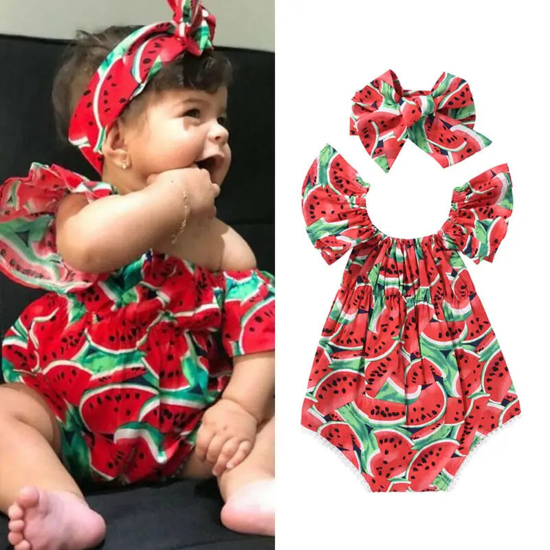 Infant Girl Romper Short Sleeve