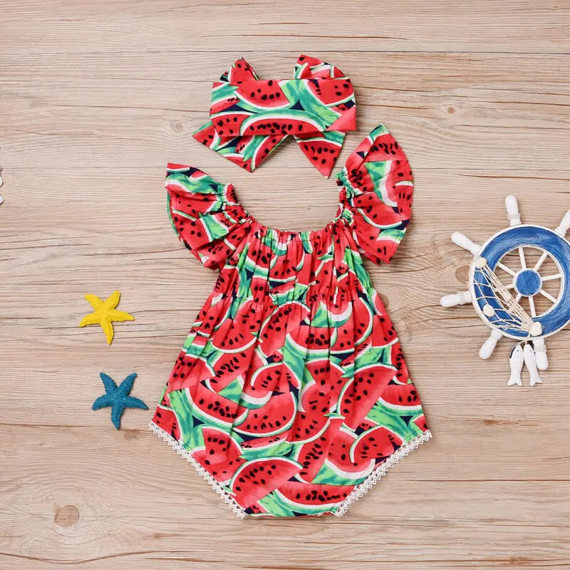 Infant Girl Romper Short Sleeve
