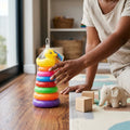 Rainbow Tower Duck Stacking Ring Toy