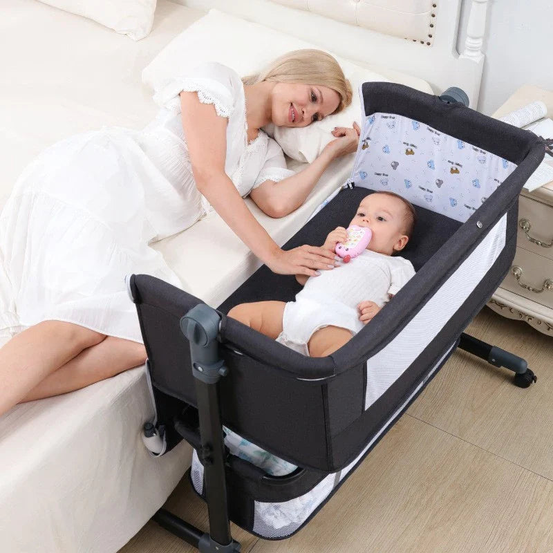Adjustable Multifunction Baby Swing Bed Cradle Co Sleeper