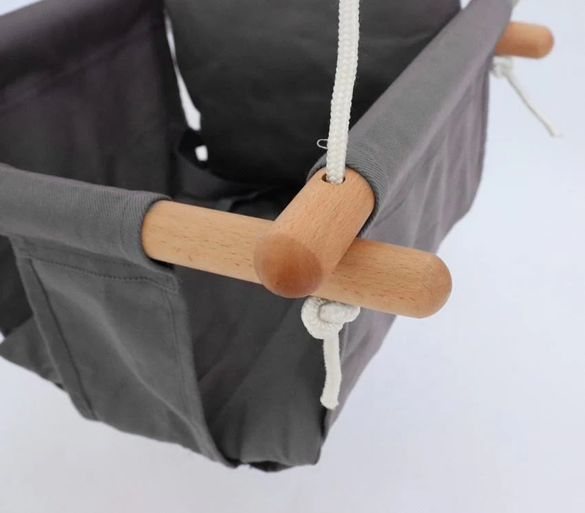 Infant Swing Toddler Indoor & Outdoor Wooden Baby Swing