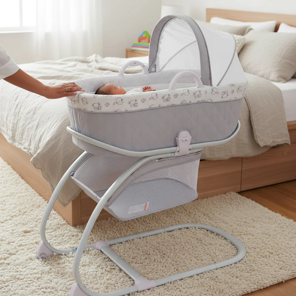 Deluxe 2 In 1 Bassinet & Moses Basket