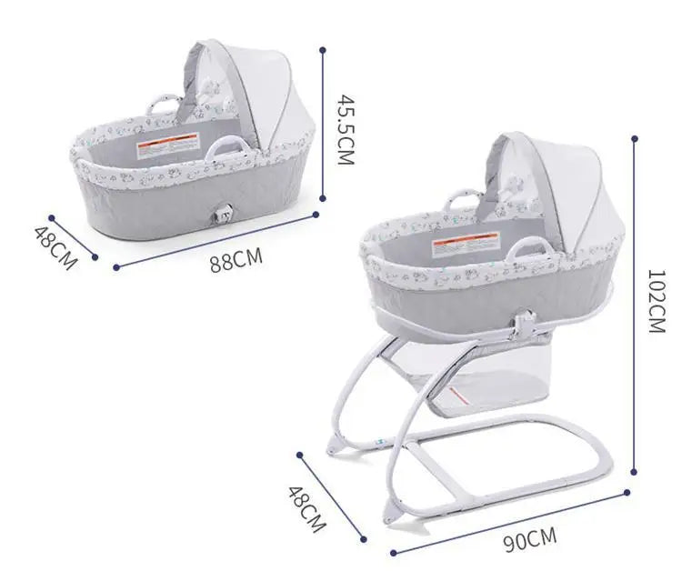 Deluxe 2 In 1 Bassinet & Moses Basket