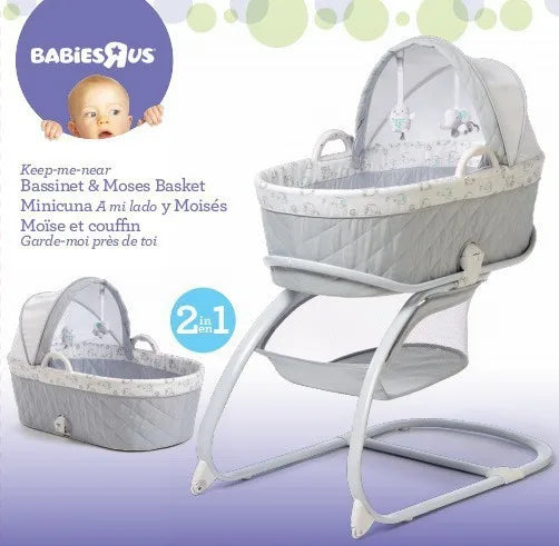 Deluxe 2 In 1 Bassinet & Moses Basket