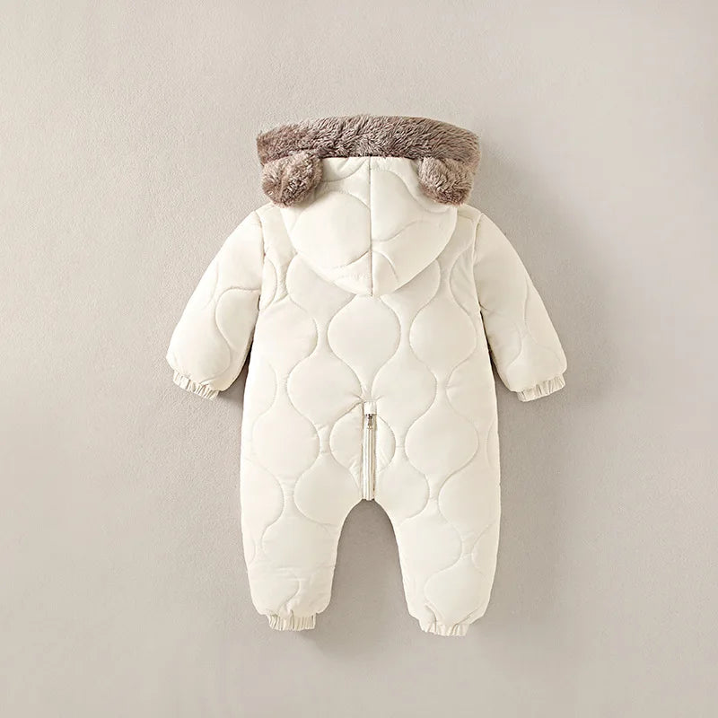 1-Piece Warm Fleece Pramsuit for Baby