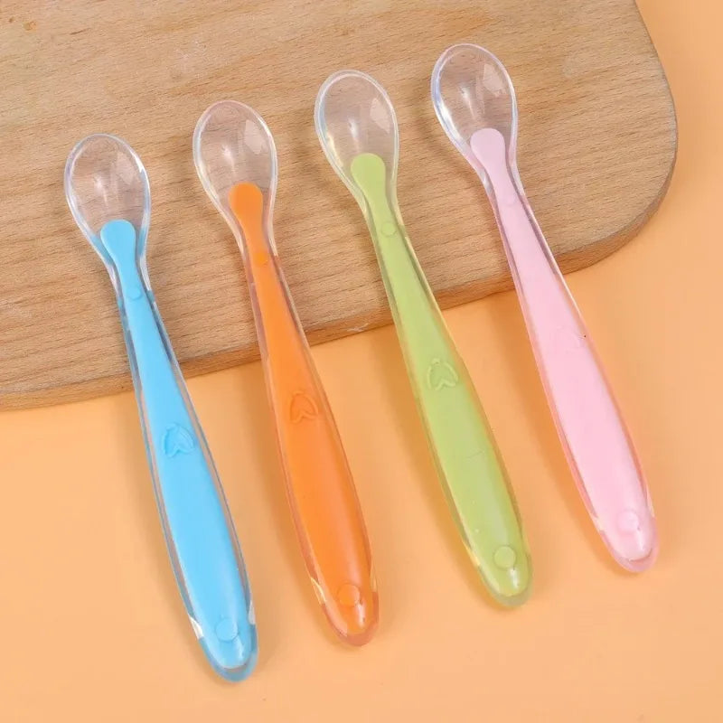 BPA Free Baby Silicone Soft Spoon