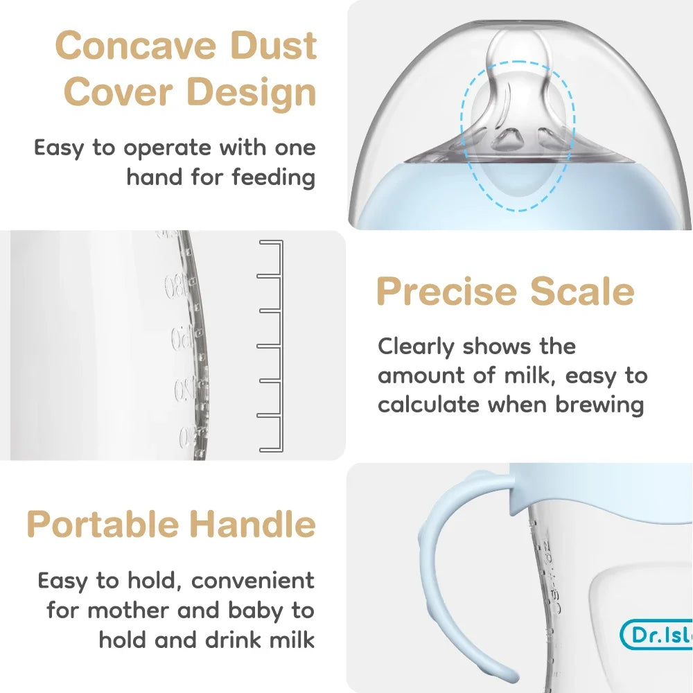 Baby PP Bottle 150/240/330ML Newborn Baby Bottle with Handle BPA Free