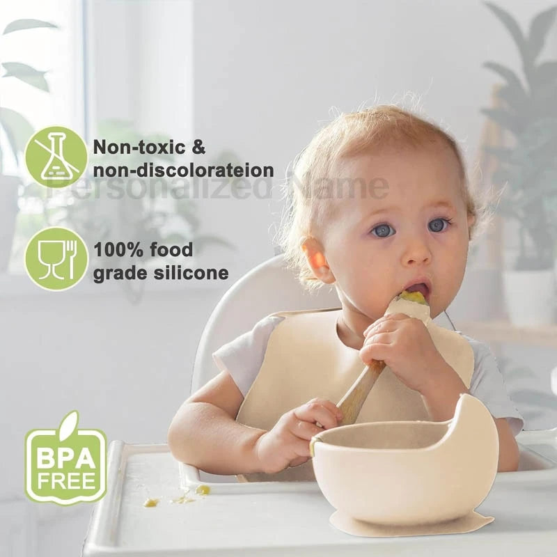 Personalized Name Baby Feeding Set