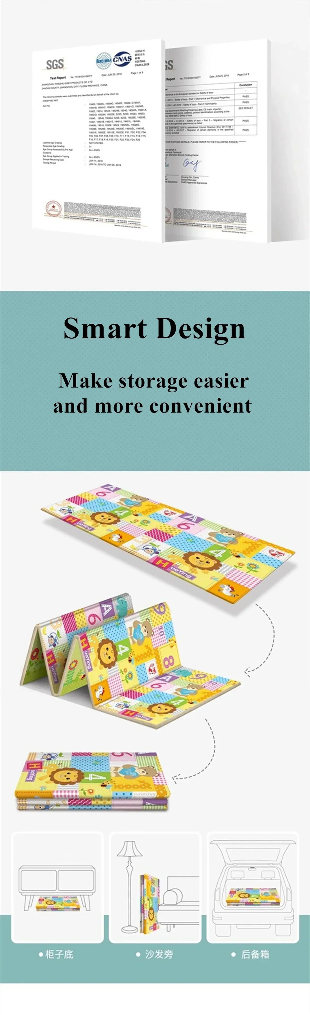 Baby Play Mat Foldable
