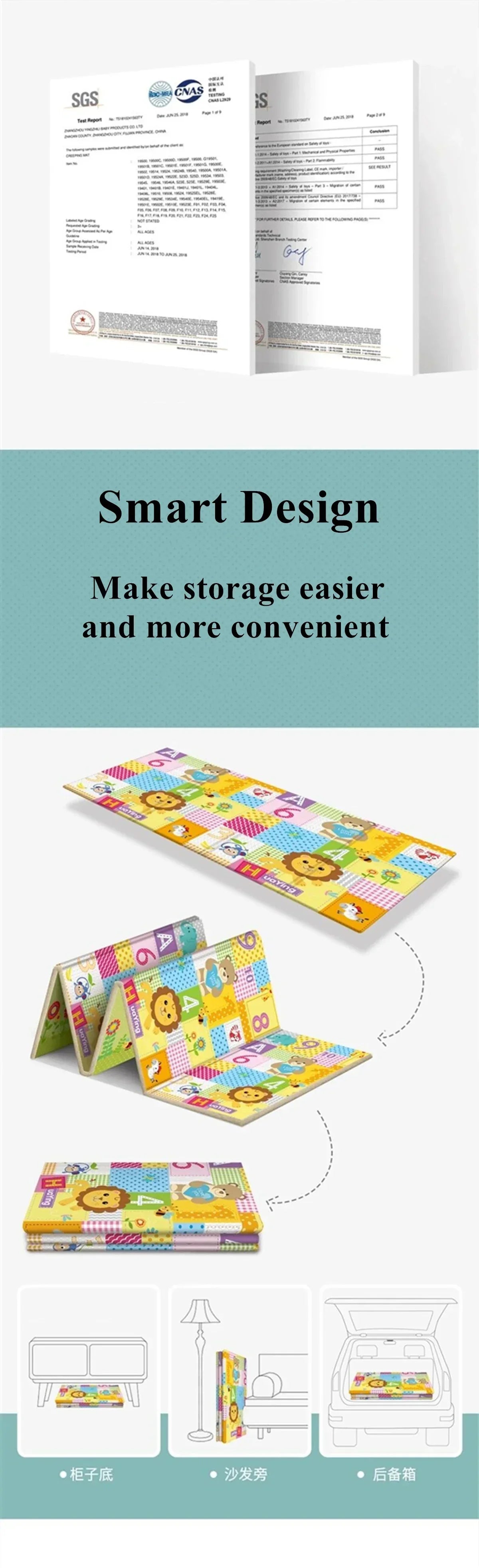 Baby Play Mat Foldable