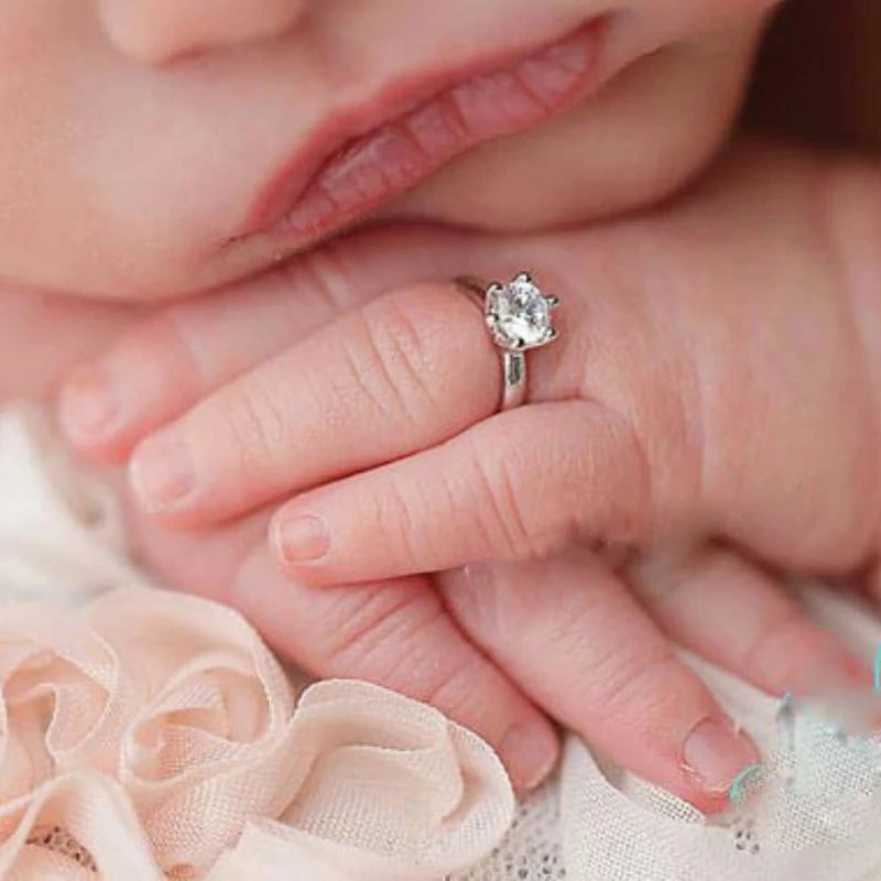 Cute Shimmering Newborn Rings