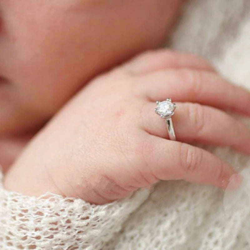 Cute Shimmering Newborn Rings
