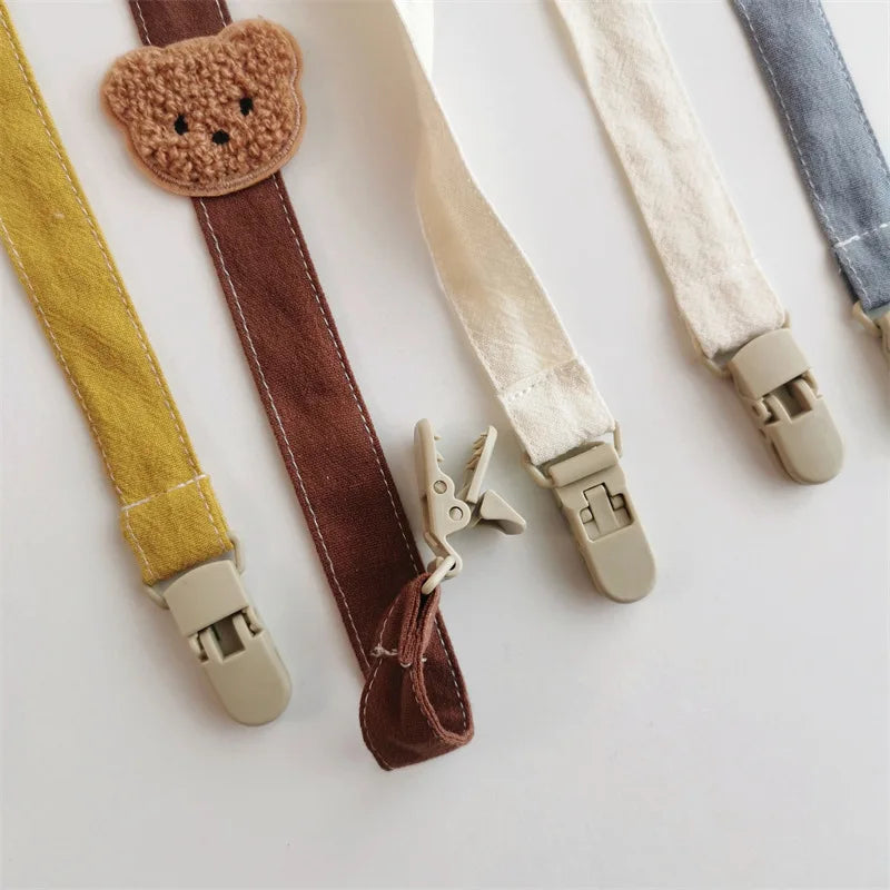 Bear Baby Pacifier Chain Clip