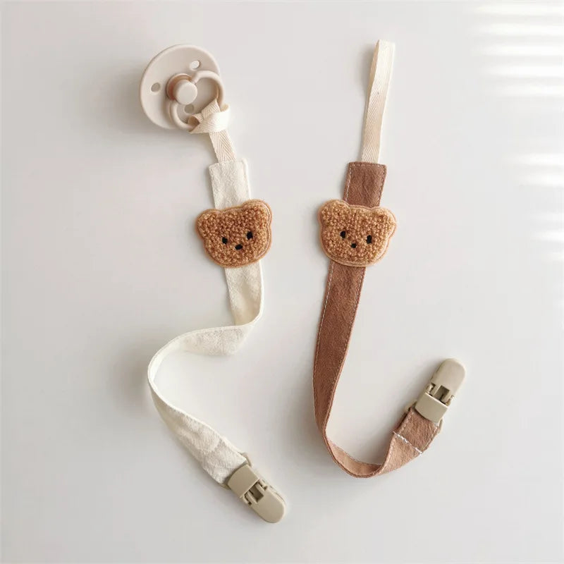 Bear Baby Pacifier Chain Clip