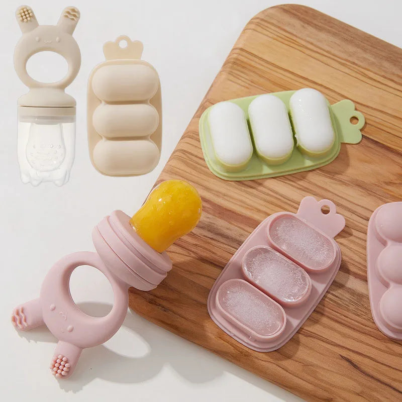 2pcs/set Baby  Food Feeder BPA Free