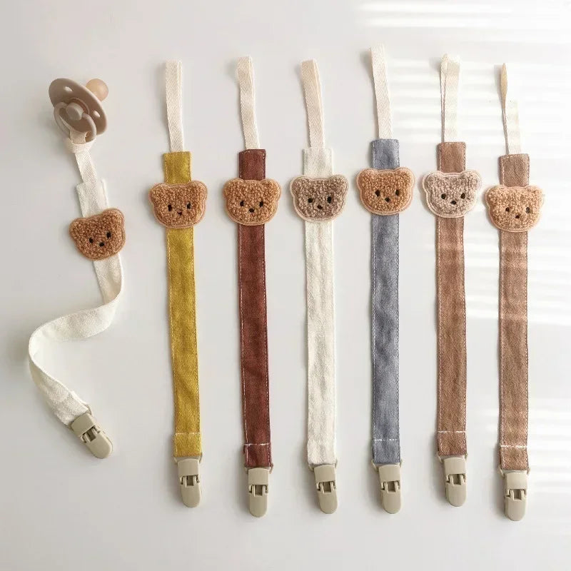 Bear Baby Pacifier Chain Clip