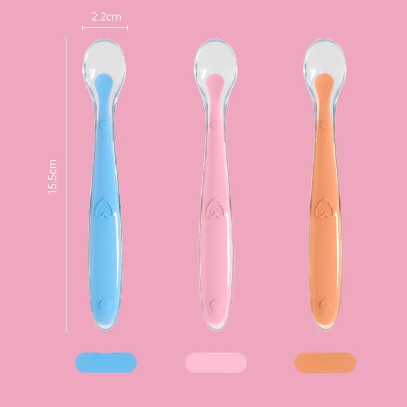 BPA Free Baby Silicone Soft Spoon
