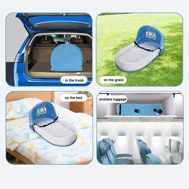 Folding Baby Bed Crib