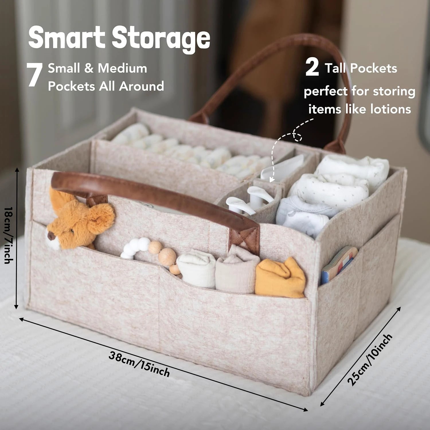 Baby Diaper Caddy Organizer
