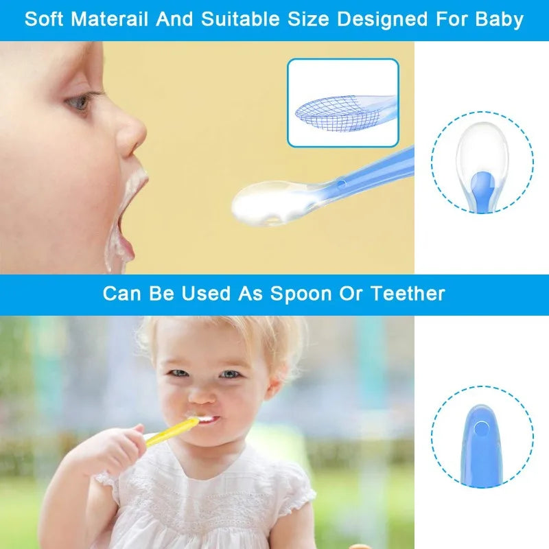 BPA Free Baby Silicone Soft Spoon