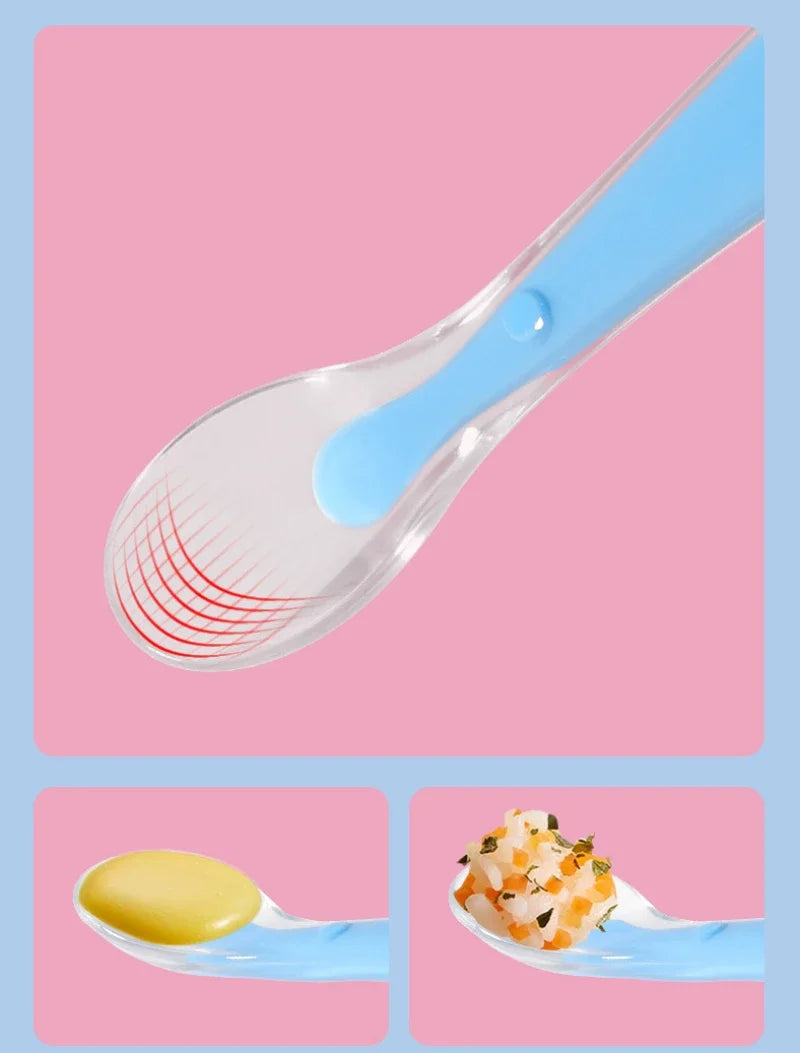 BPA Free Baby Silicone Soft Spoon