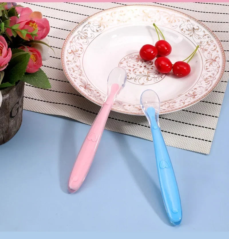 BPA Free Baby Silicone Soft Spoon