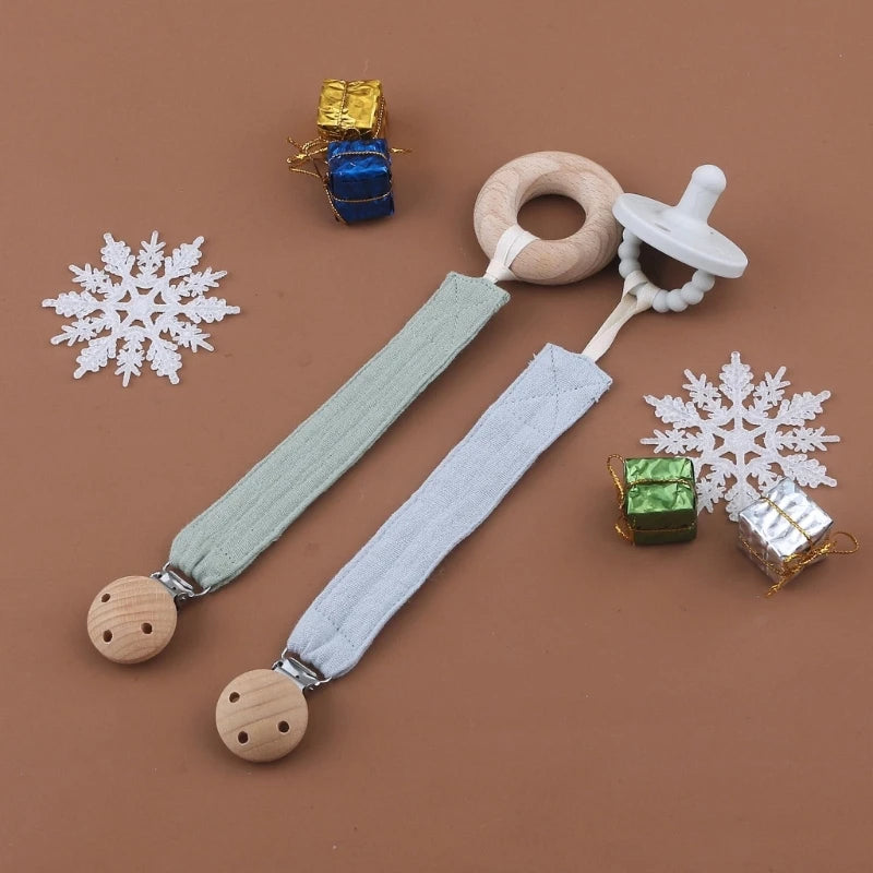 Baby Pacifier Clips Soft Cotton