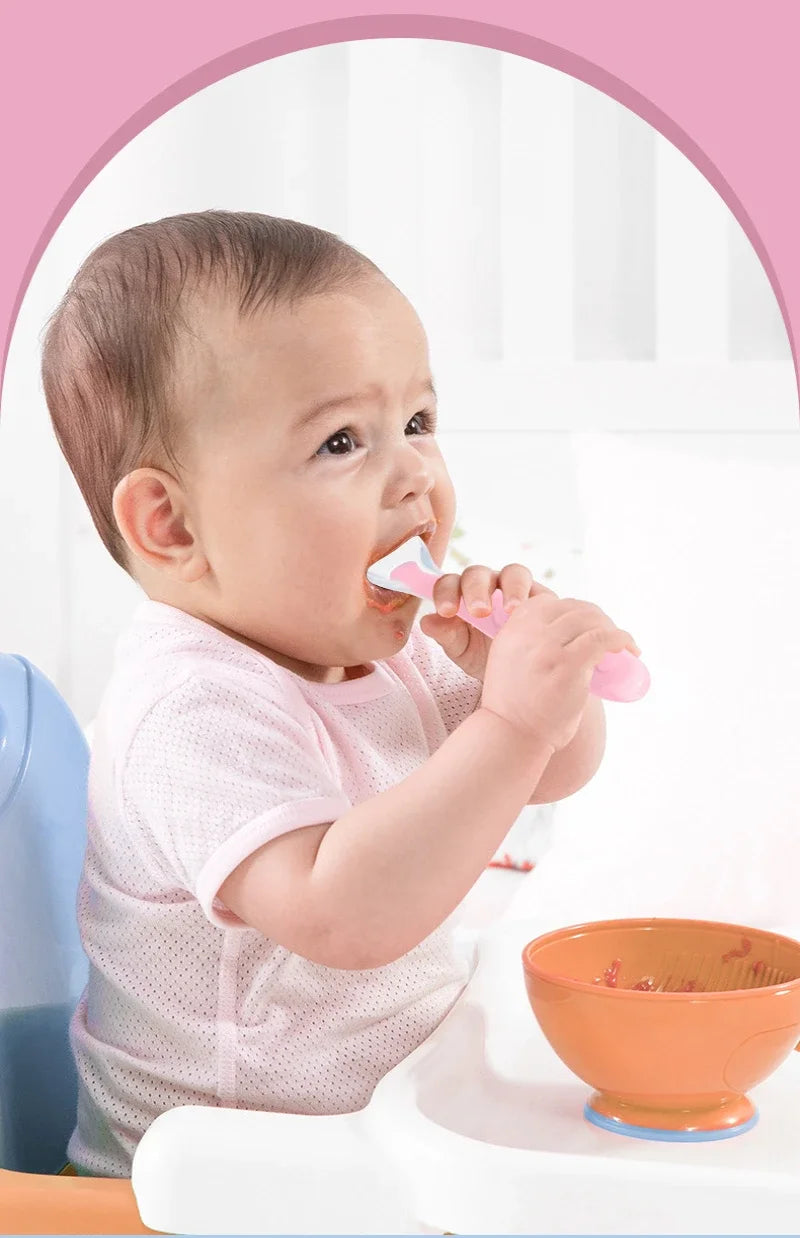 BPA Free Baby Silicone Soft Spoon