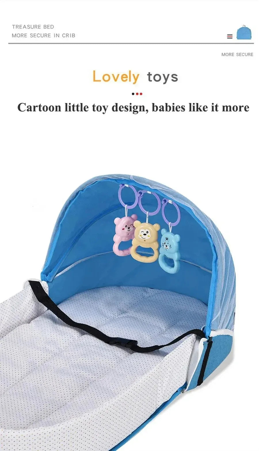 Folding Baby Bed Crib