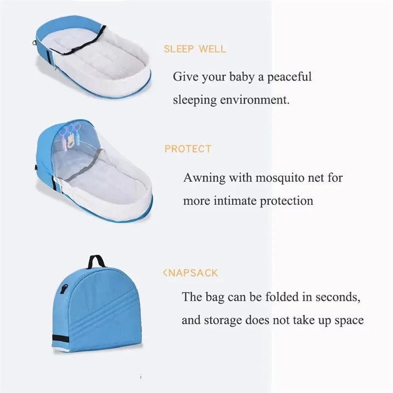 Folding Baby Bed Crib