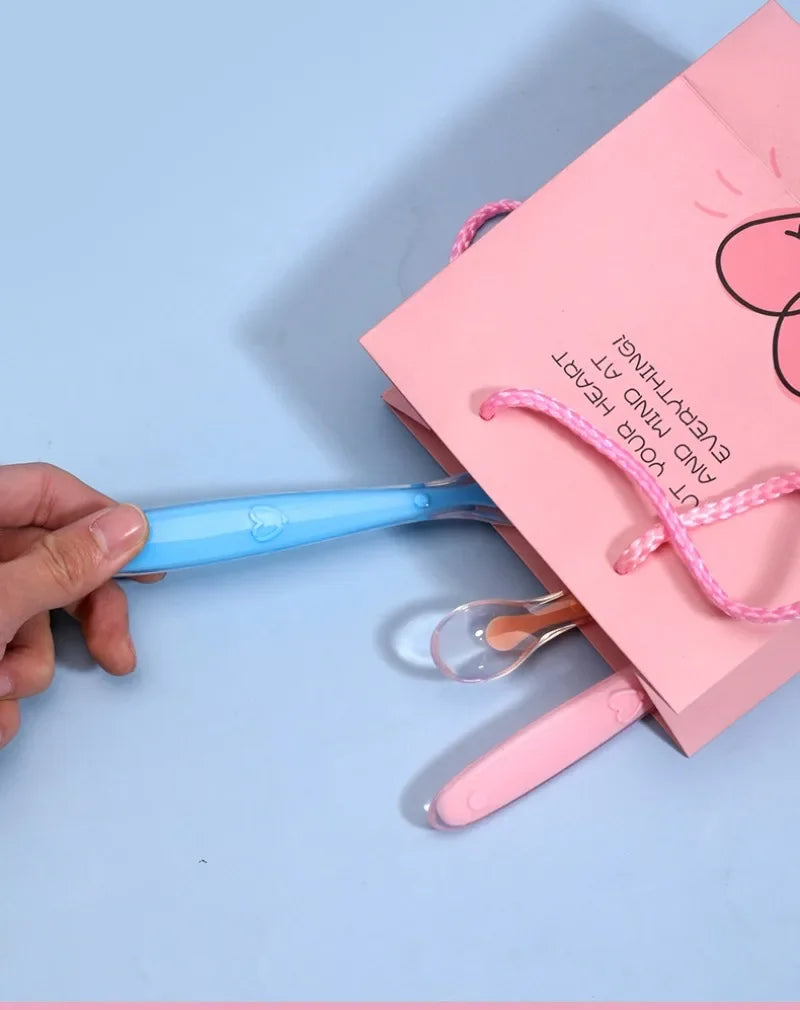 BPA Free Baby Silicone Soft Spoon