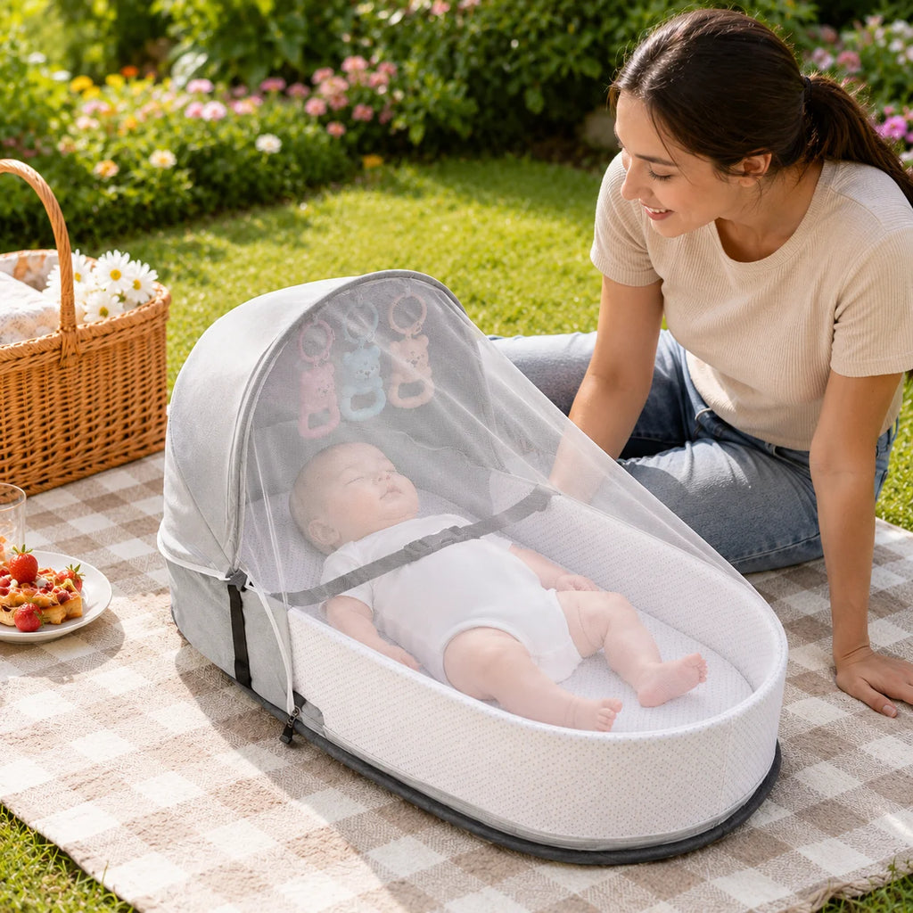 Folding Baby Bed Crib