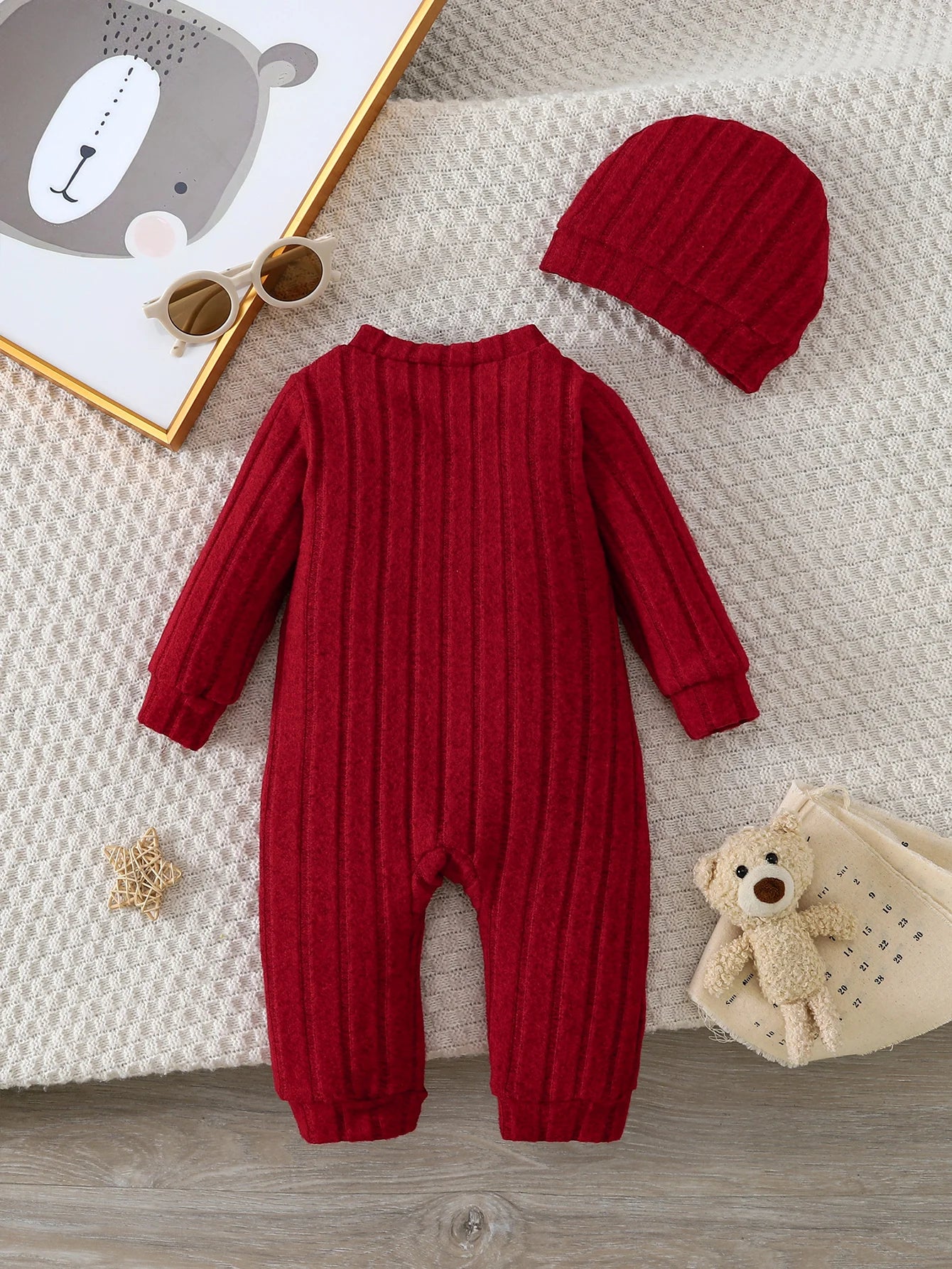 Baby Boy Red Onesie