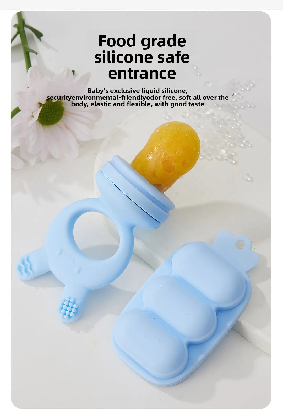 2pcs/set Baby  Food Feeder BPA Free