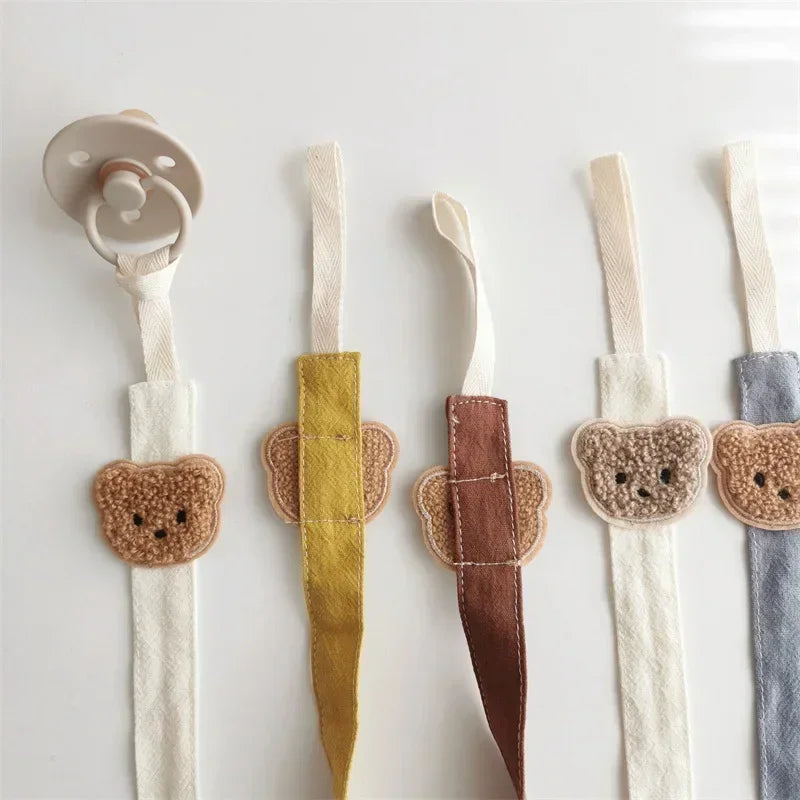 Bear Baby Pacifier Chain Clip